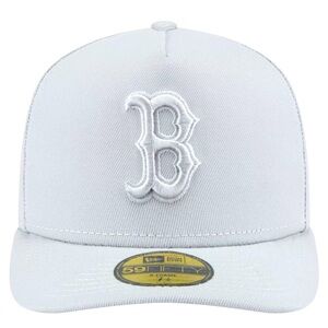 Boston Red Sox New Era White/White - 59FIFTY Fitted Hat - 7 3/4 - NEW!